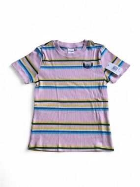 Crew Neck Short Sleeve Stitch Graphic T-Shirt